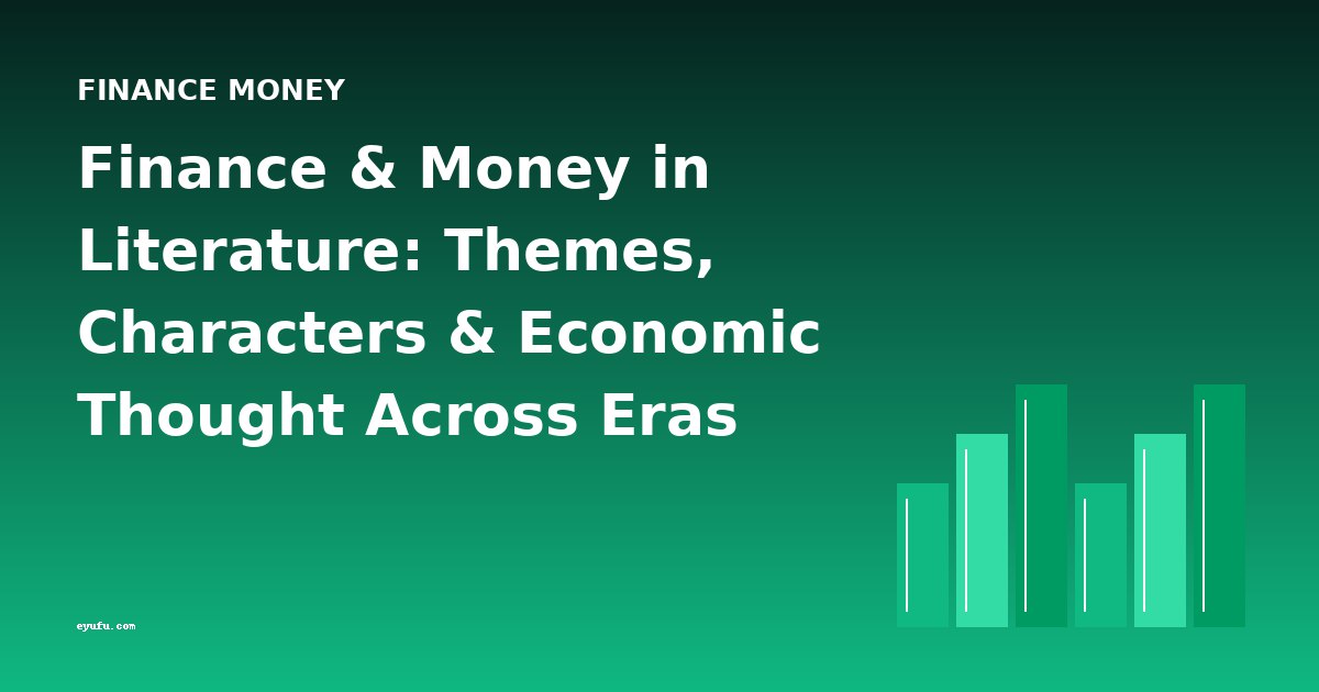 Finance & Money in Literature: Themes, Characters & Economic Thought Across Eras