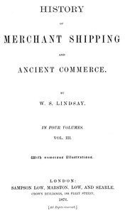Cover of History of merchant shipping and...
