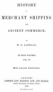 Cover of History of merchant shipping and...