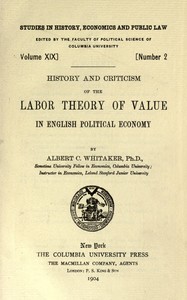 Cover of History and criticism of the lab...