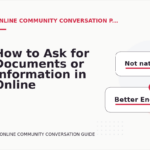 How to Ask for Documents or Information in Online Community Conversation English