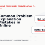 Common Problem Explanation Mistakes in Online Community Conversation English