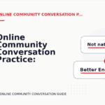 Online Community Conversation Practice: Before and After Corrections